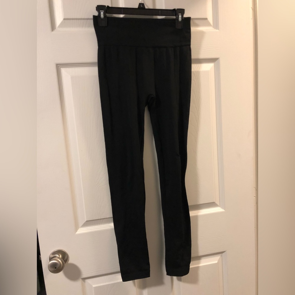 Black fleece leggings